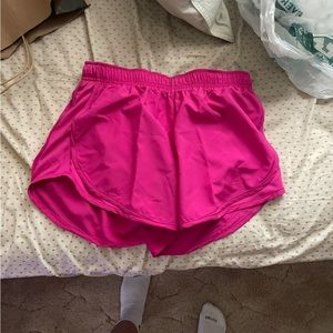 Nike pink running shorts